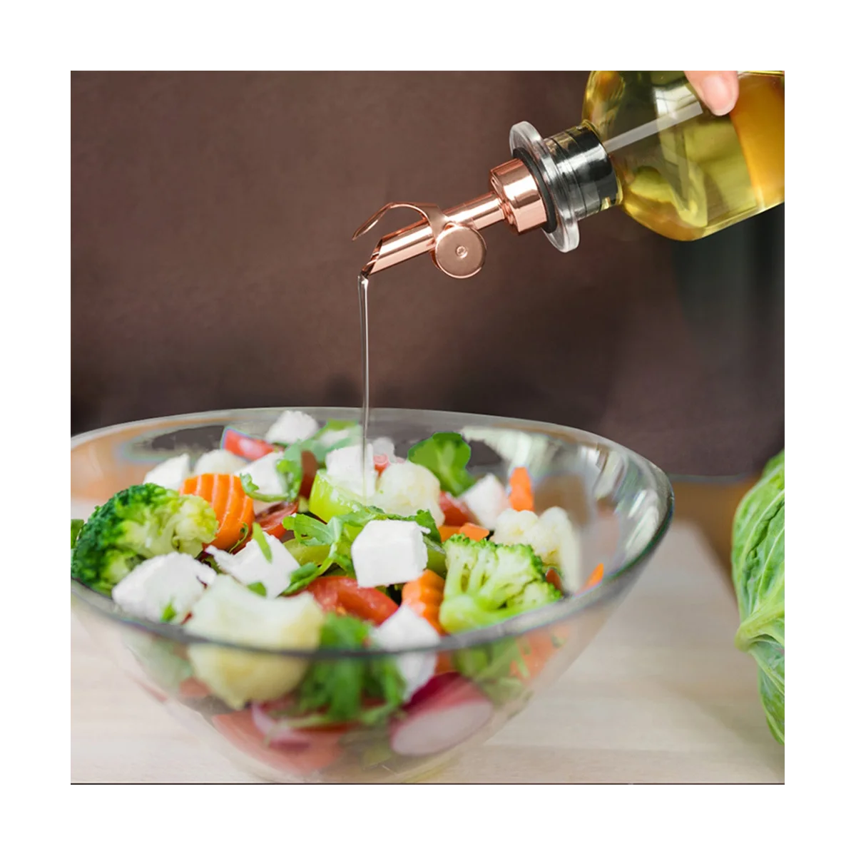 

4PCS Stainless Steel Bottle Weighted Pourer Wine Pourer Food ,D