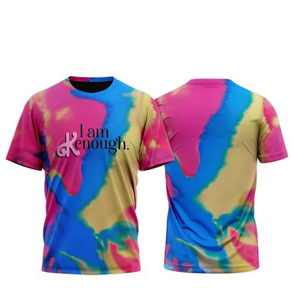 

I Am Kenough Movie Cosplay 3D Printed High Quality Short Sleeve T-shirt Summer Round Neck Men Female Casual Top Tee-1