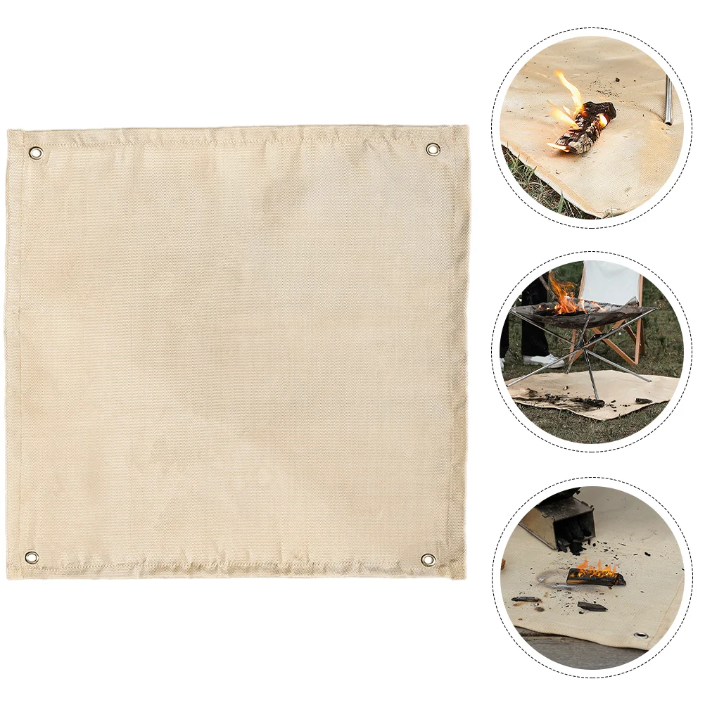 

Blanket Fire Fireproof Mat Grill Camping Welding Fiberglass Pad Pit Emergency Resistant Curtain Outdoor Insulation Patio Shield