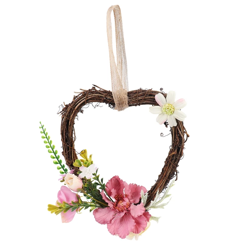 

Искусственный цветок, венок на дверь с зелеными листьями, венок для входной двери, декор для свадьбы, украшение для стены, дома