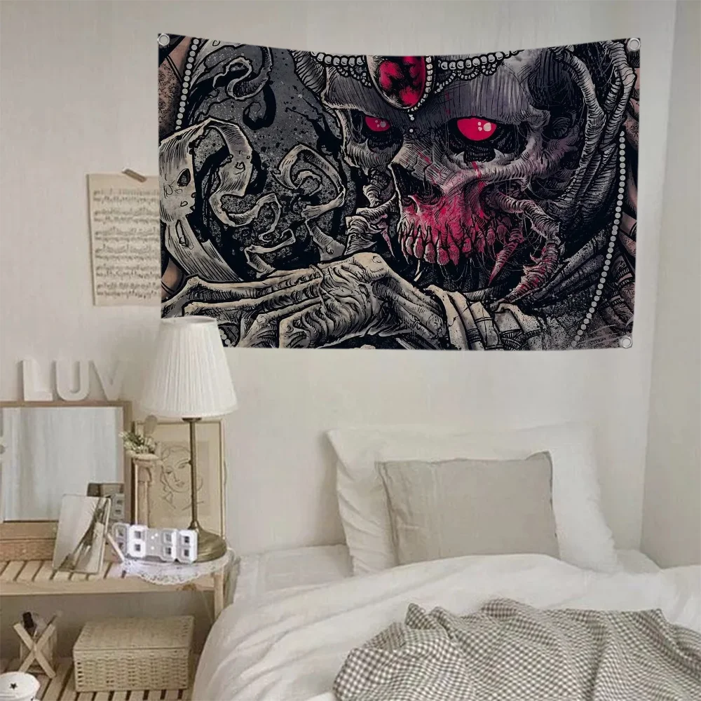 Двойное проникновение Digimon череп бокс профессиональное парикмахерское пальто