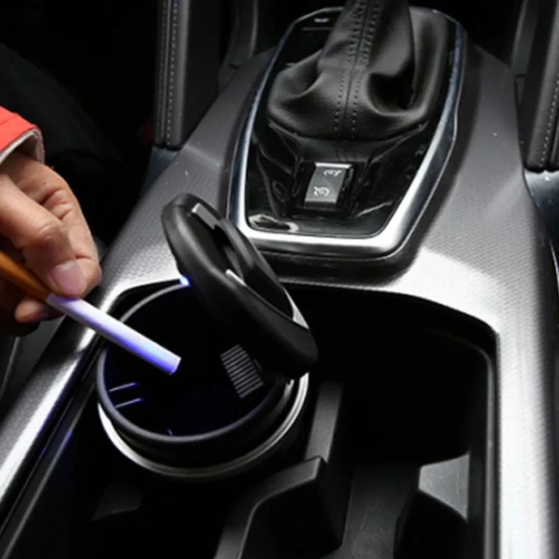 

1 шт., Экологичная портативная светодиодная автомобильная пепельница