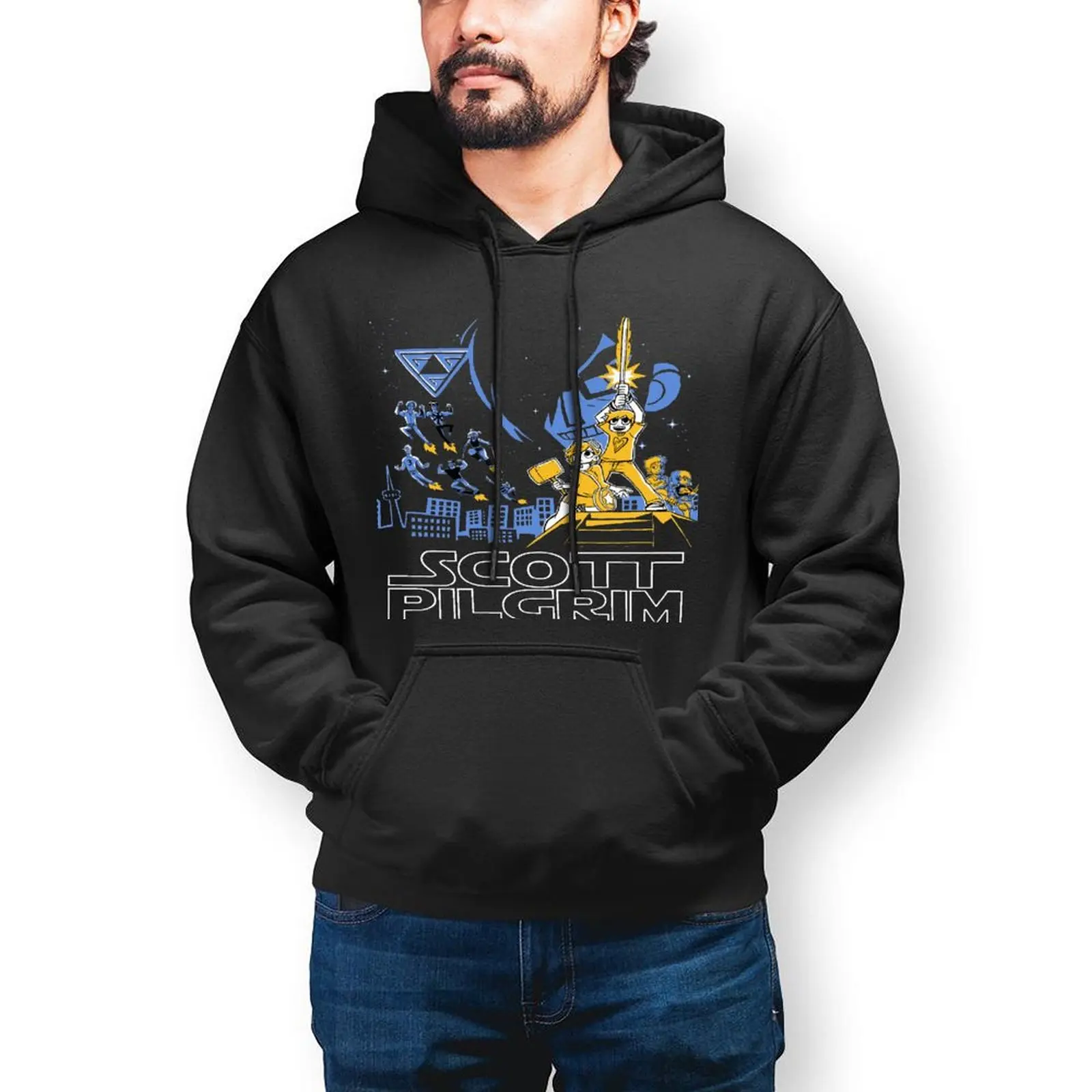 

Scott Pilgrim Streetwear Hoodies Winter Not So Long Ago Pullover Hoodie Men Oversized Street Fashion Print Cotton Sweatshirts