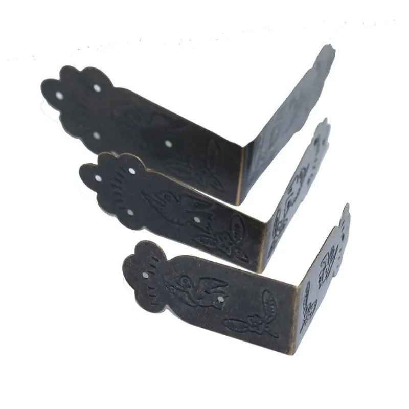 

Бронзовые декоративные уголки для мебели, 12 шт.