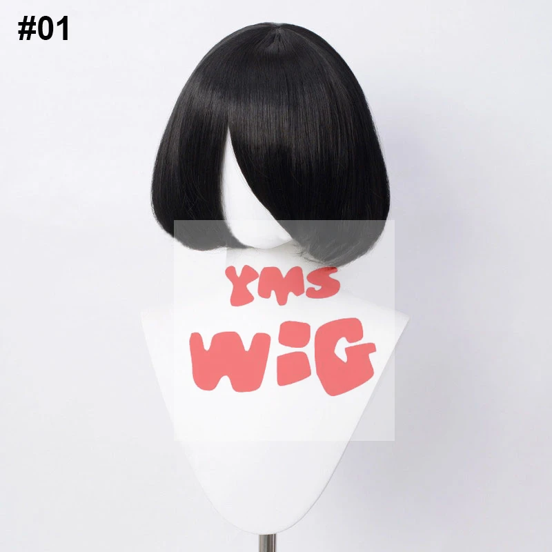 YMS Синтетические волосы 30 см Короткие прямые парики для косплея Бобо 25 цветов