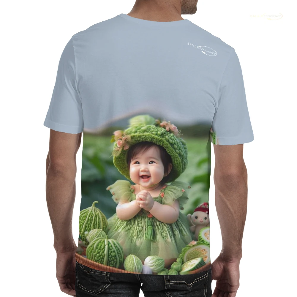 Детская овощная экипировка футболка с милым узором и 3D принтом забавный кавайный