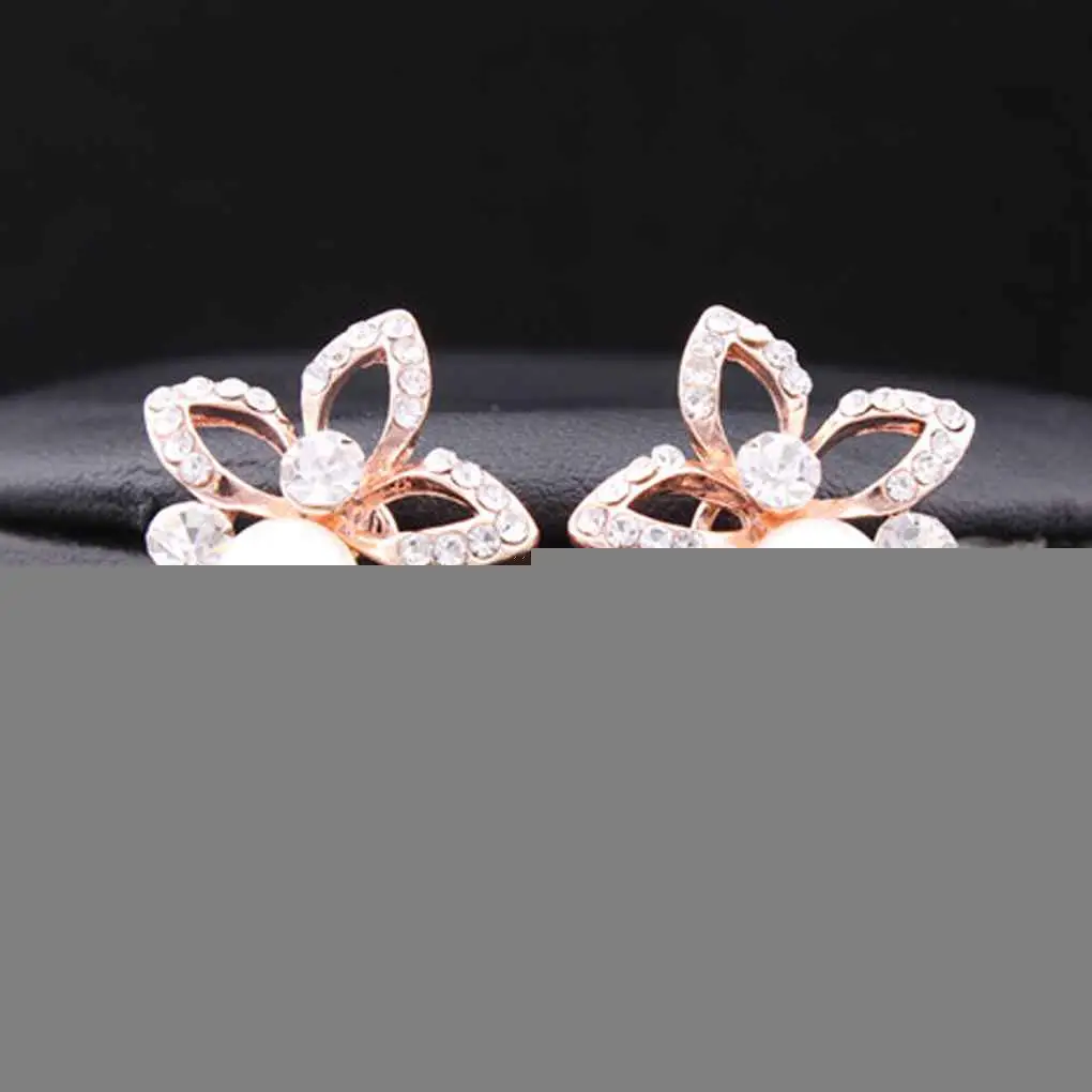 

Crystal Rhinestone Beads Flower Grape Stud Earrings