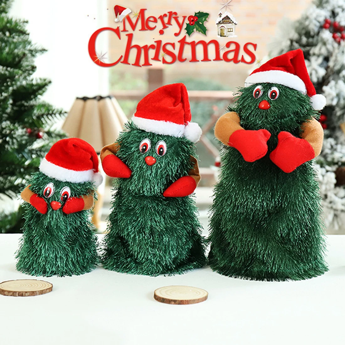 

Christmas Decor Arvore De Natal Noel Navidad 2023 Christmas Decorations for Home Wooden Christmas Tree Decorations Xmas Dancing