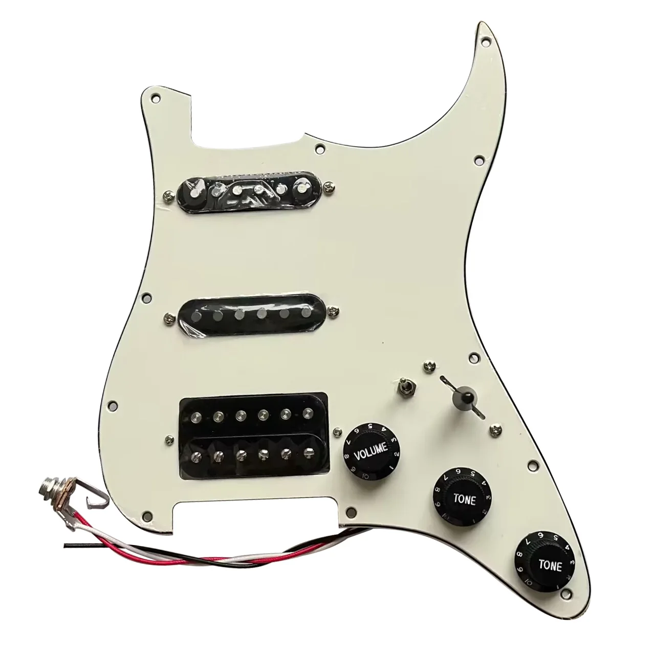 

Upgrade SSH Prewired Pickguard set Loaded SSL1 Alnico V Humbucker Pickup Coil Split, Multi Switch for Electric Guitar