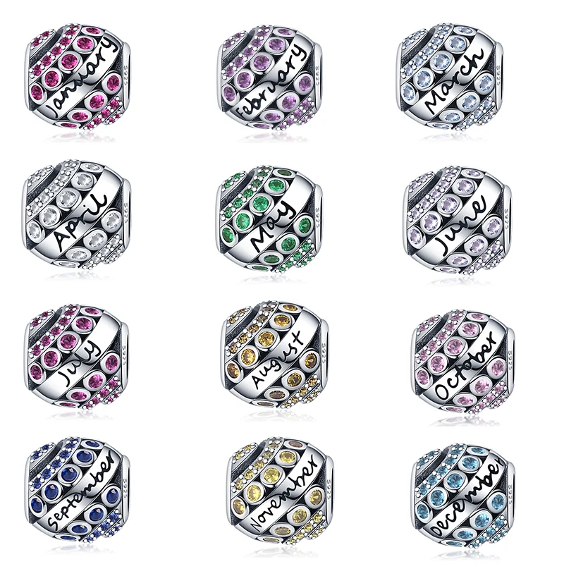 

Authentic silver color Fits Pandora 925 Sterling Silver Beads Women's Jewelry Sterling Silver Round Beads Handmade Jewelry Charm