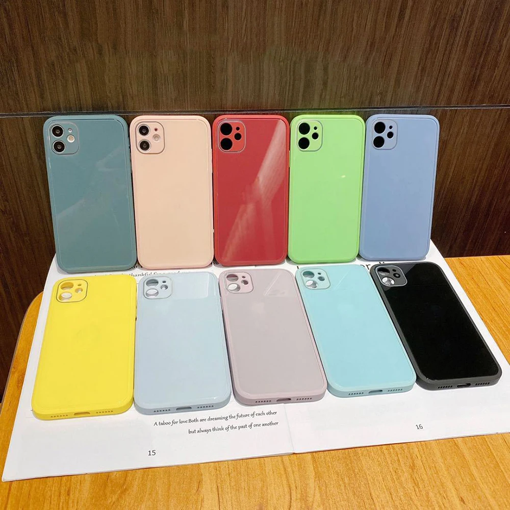 Силиконовый чехол с рамкой для телефона iPhone 13 11 12 Pro Max Mini задняя крышка из