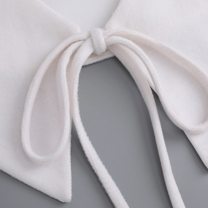 

M2EA Fashion for Doll False Collar Ladies Solid Color Decorative Shawl Wrap Detachable Mini Capelet Clothes Accessories