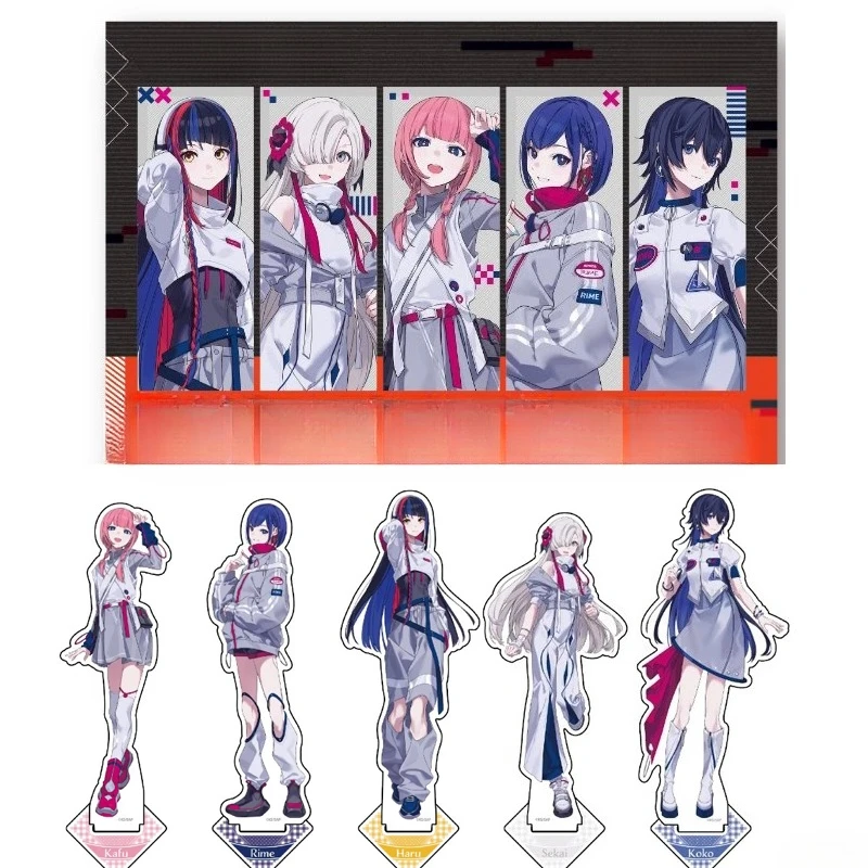 Фото Игра Asanushi Haru Morisaki Kafu Tanioki Rime Yorukawa Sekai Acrylic Stand Doll Аниме Фигурка Модель Тарелка Косплей Игрушка для подарка №1