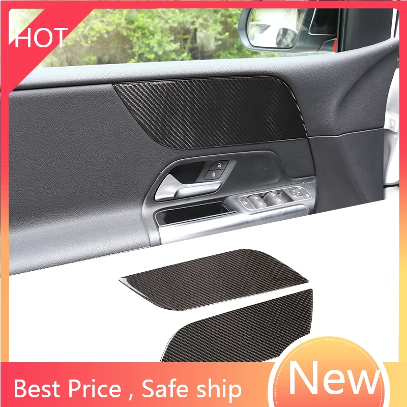 

Soft Carbon Fiber Front Door Decoration Stickers For Mercedes Benz B Class W247 2019-2020 Car Accessories LOI