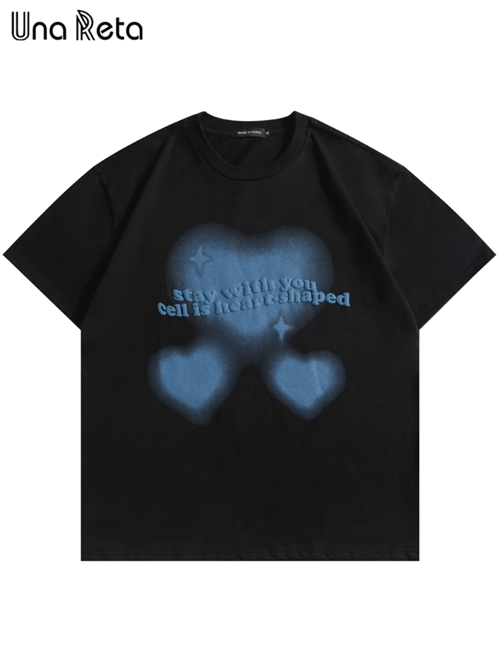 

Мужская футболка с коротким рукавом Una Reta, летняя повседневная футболка в стиле хип-хоп с принтом