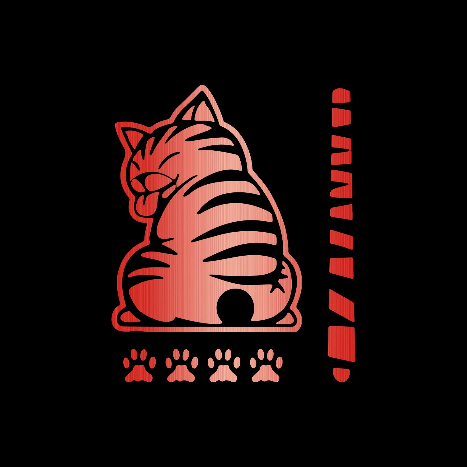 

Забавные наклейки на автомобиль с изображением кота, подвижный хвост, заднее лобовое стекло, мультяшная светоотражающая наклейка, наклейка на авто стеклоочиститель, наклейка