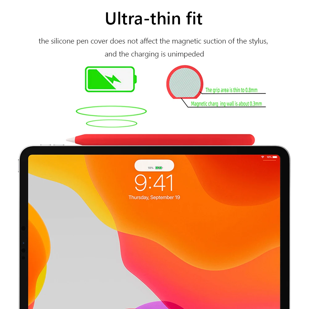 

Чехол для Apple Pencil 2, защитный мягкий чехол для планшета iPad Pencil 2nd Touch, с защитой от потери