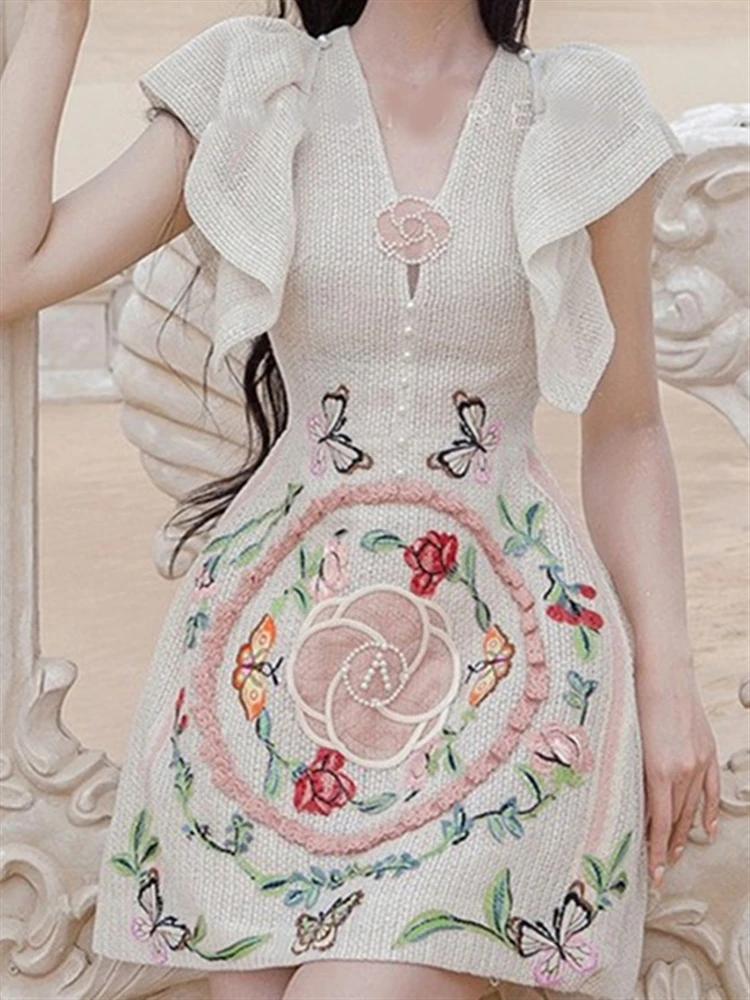 Женское платье в стиле бохо винтажное кружевное без рукавов с открытой спиной и