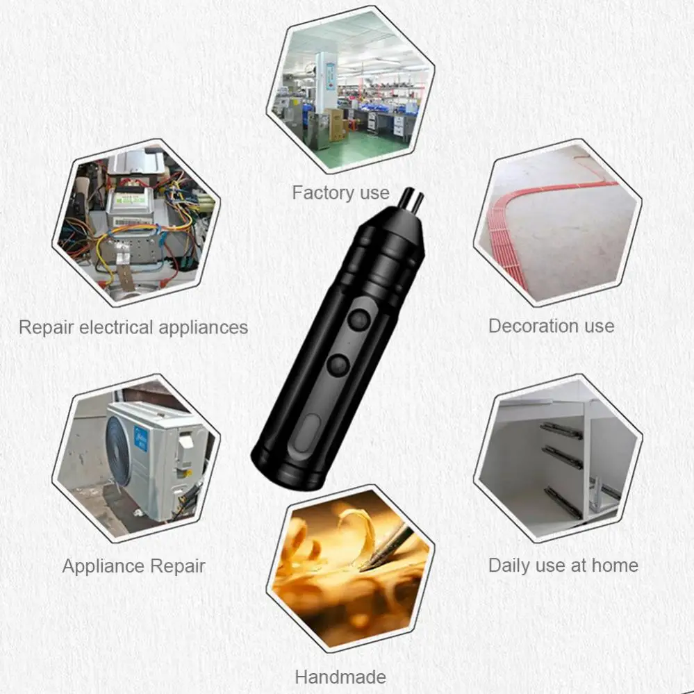 mini portable electric screwdriver kit rechargeable smart cordless automatic screwdriver set for mobile phones home repair tools free global shipping