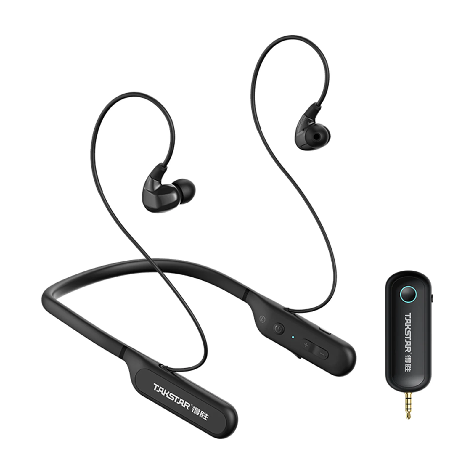 TAKSTAR WPM-500 Wireless Monitor Headphones with Transmitter In Ear Headphones Noise Canceling Earbuds for Recording Monitoring