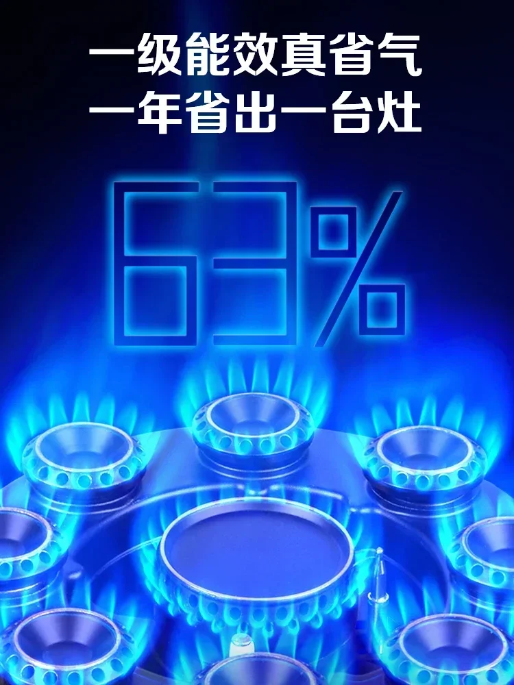 Energy-Saving Gas Cooker with Powerful Flame Single Burner Natural Cooktop for Home Kitchen