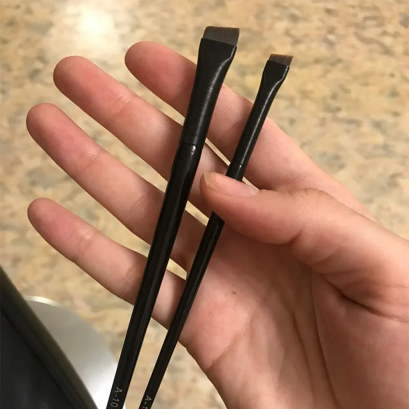 

Sdotter 1 шт. Кисть для контура бровей Кисть для подводки бровей профессиональная угловая кисть для бровей подводка для бровей Кисть для глаз ин...