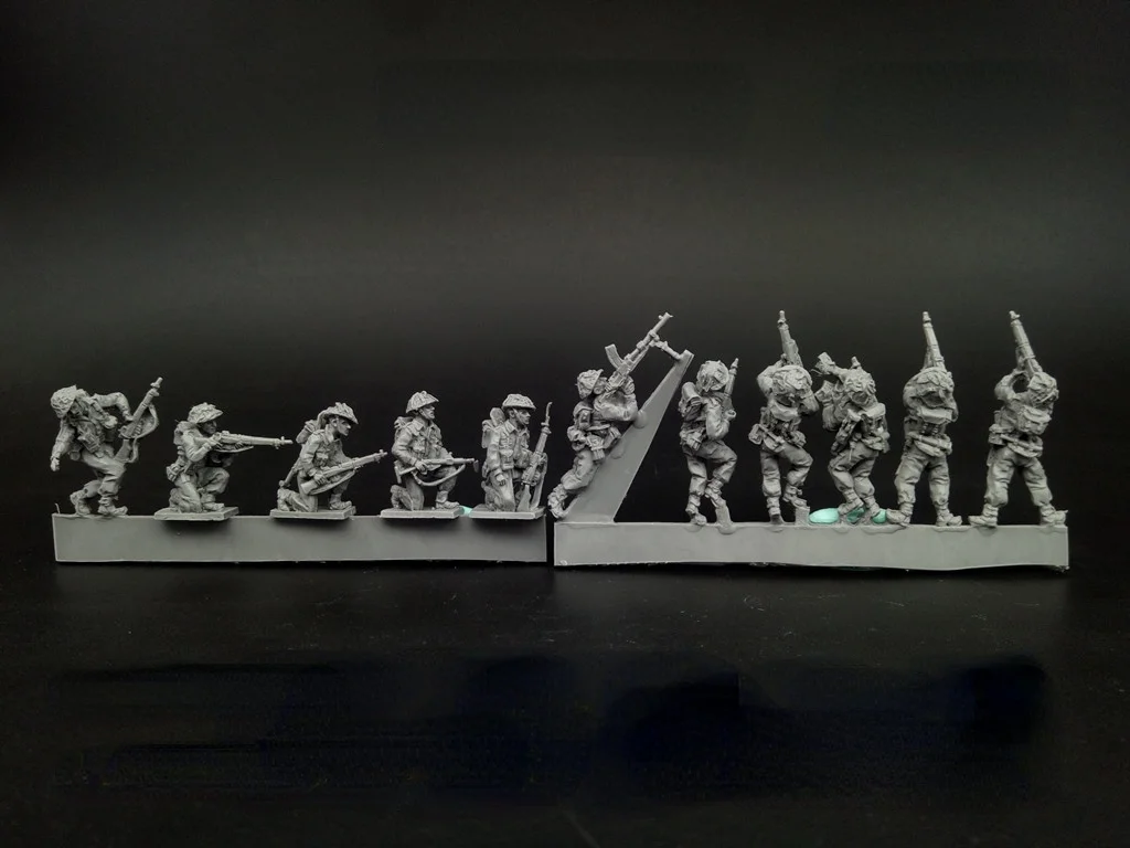 [Забавный магазин] Resin 1/2 британская пехота боевая команда № 72346