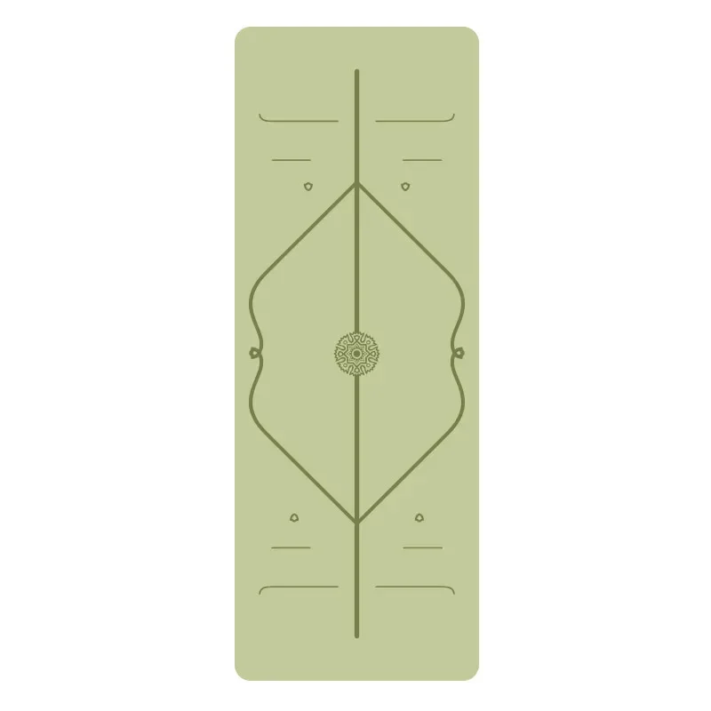 Коврик для фитнеса Натуральный резиновый коврик йоги из искусственной кожи