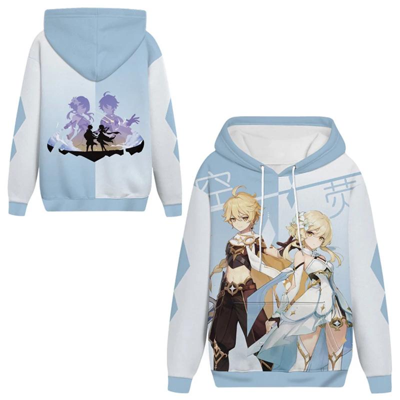 

Hot Anime Genshin KLEE Printed Hoodies Men Women Sweatshirts Harajuku Streetwear Oversized Tops Gothic Boys Girls Kawaii Clothes