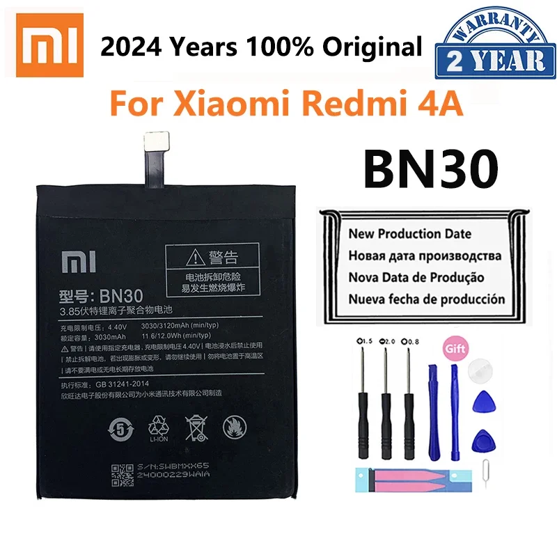 Оригинальный аккумулятор Xiao Mi BN30 для Xiaomi Redmi 4A Redmi4A Redmi4 A высококачественные