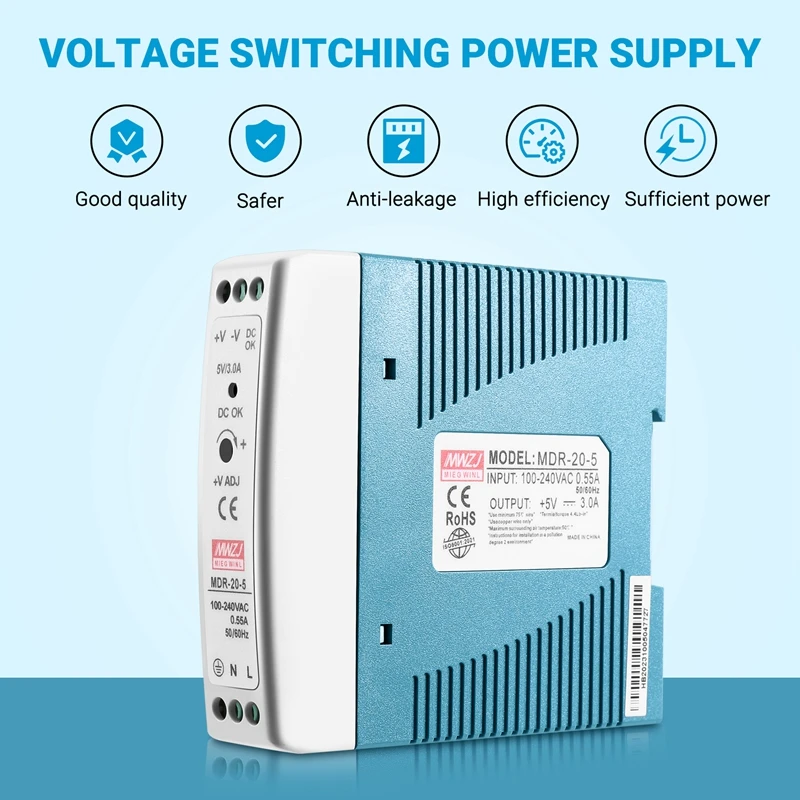 Блок питания на DIN-рейку 20 Вт регулятор напряжения с драйвером переменного тока