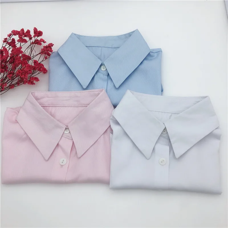 

Solid Color Shirt Detachable Fake Collars for Women's Shirt False Collar Ladies Half Shirt Sweater Formal Dress Neckwear Ties