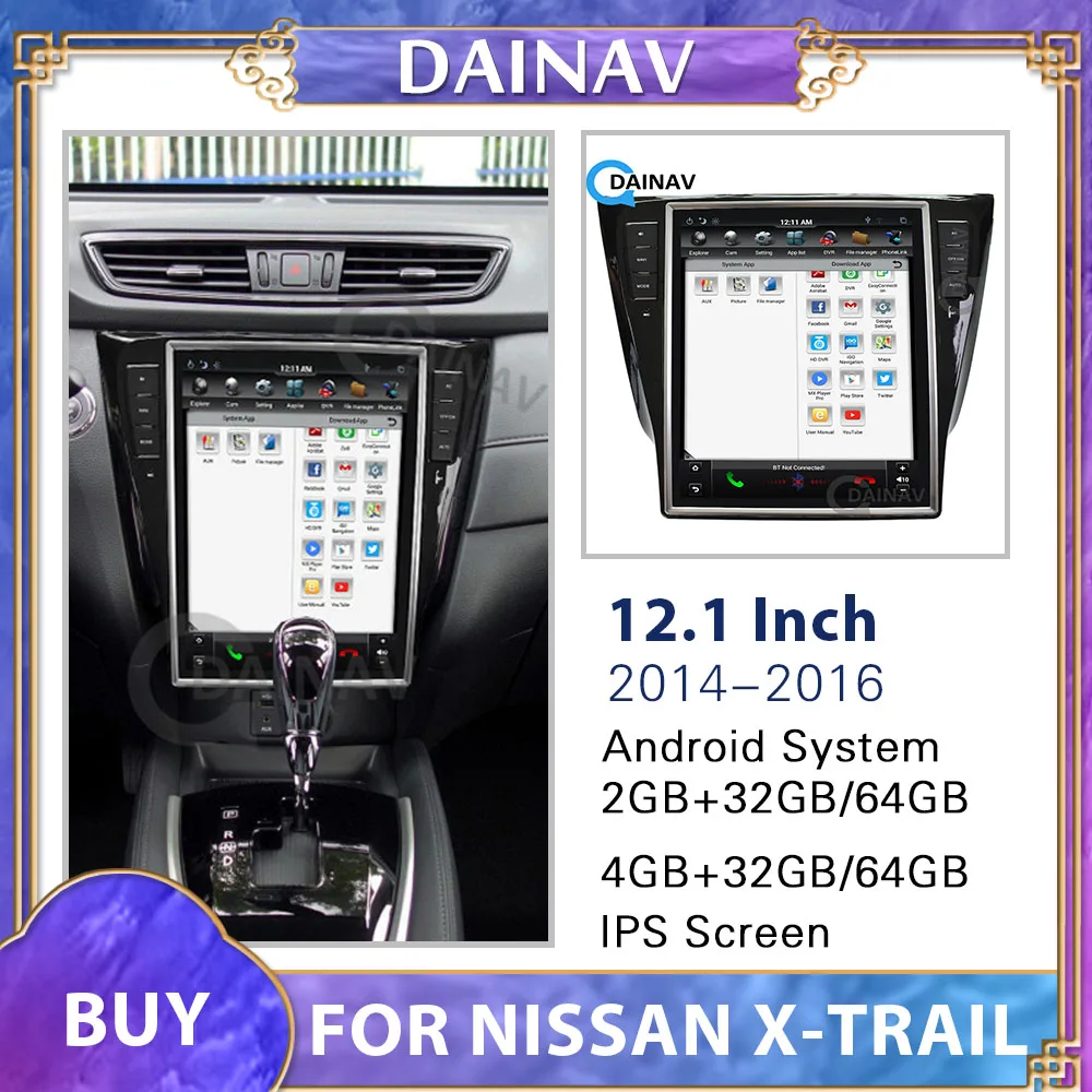 

Автомагнитола на Android для NISSAN X-TRAIL 2014, Автомобильная GPS-навигация, автомобильный мультимедийный плеер, DVD, вертикальный экран, магнитофон 2DIN