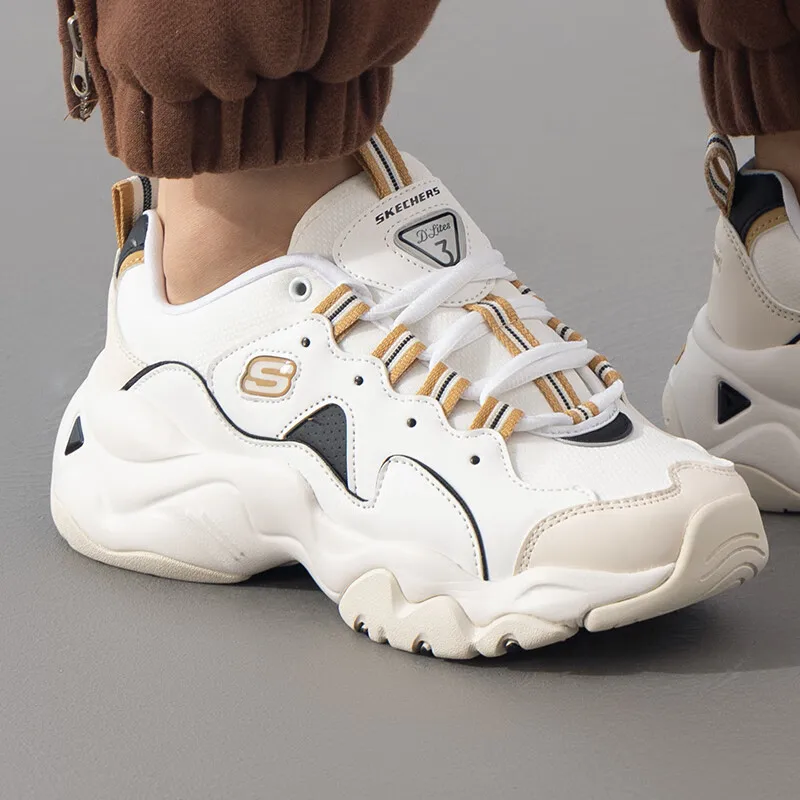 Skechers Women's Shoes 2024 winter new fashion trend sneakers Fitness training comfortable casual shoes 149914-WBK