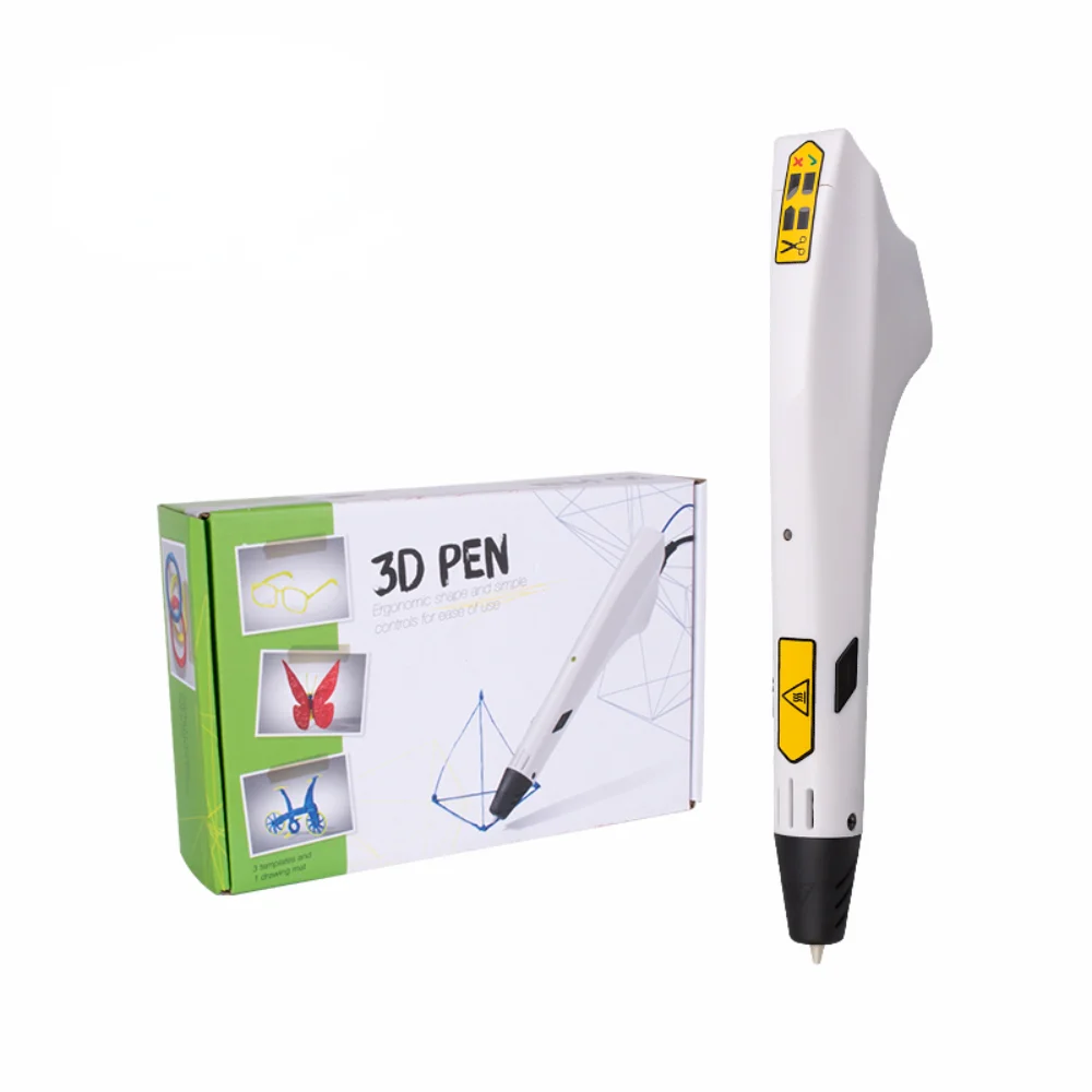 

Best 3d Printing Pen Drawing Pen with 3 Color Filament DIY Gift 3d Automatic 184*31*46mm Around 70 Pla and Abs 1.75mm