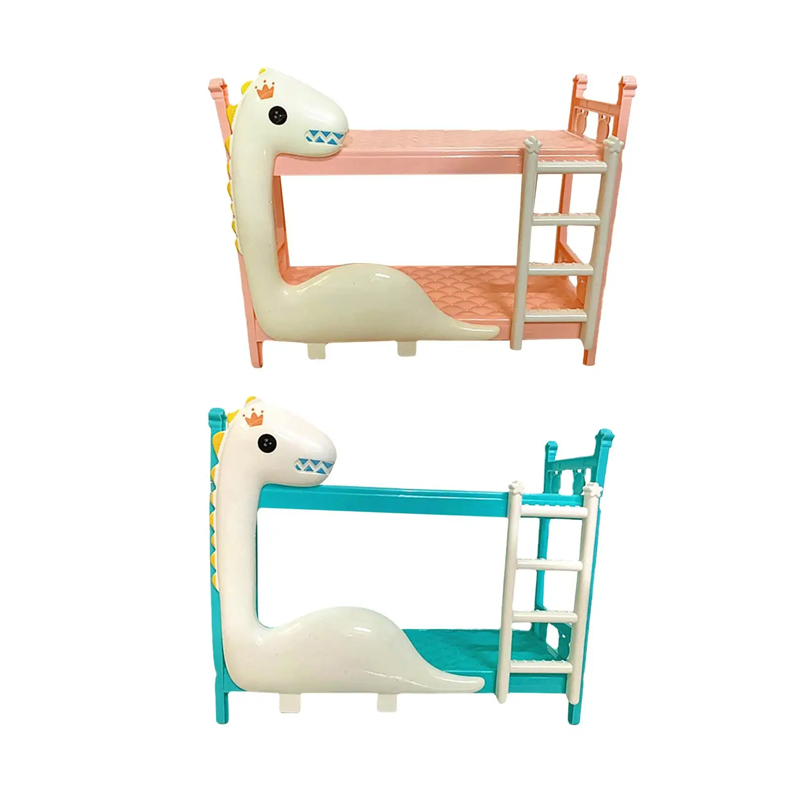 

Miniature Doll Bunk Beds Furniture Model Double Layer for Doll House Bedroom