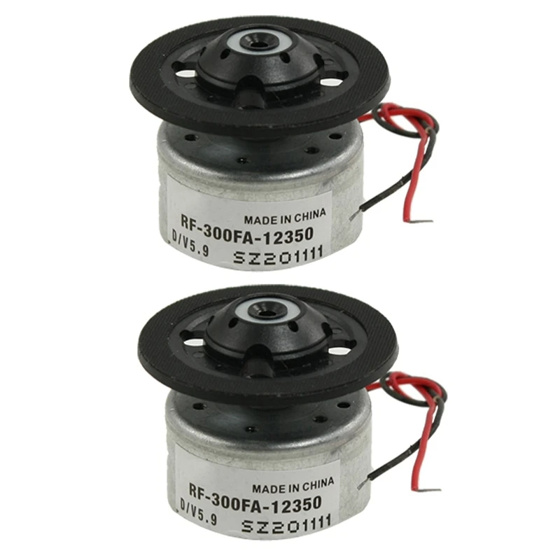 

2X RF-300FA-12350 DC 5.9V Spindle Motor For DVD CD Player Silver+Black