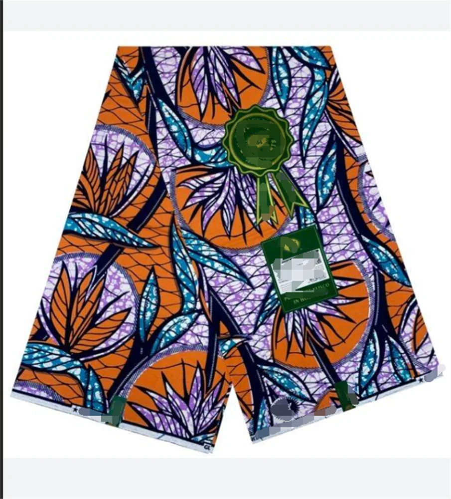 Veritable Super V Real Wax Guaranteed Prints Dutch Hollandais Loincloth African Dress 100% Cotton Fabric 6 Yards Batik