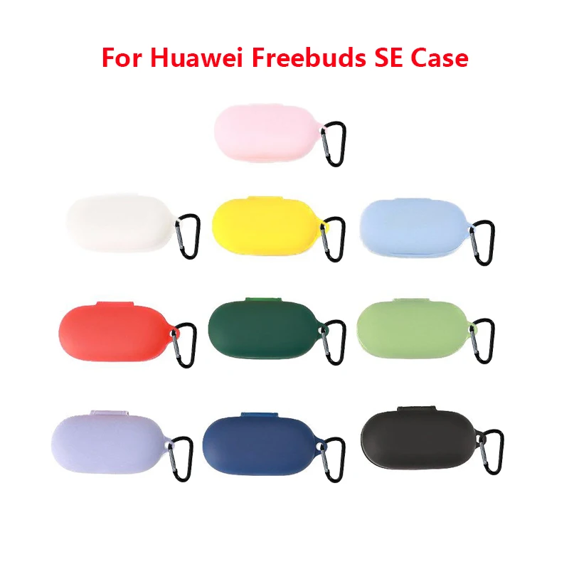 

Silicone Earphone Cover Case For Huawei Freebuds SEHeadset Protector Shell Accessories For Freebuds SE Case With Hook