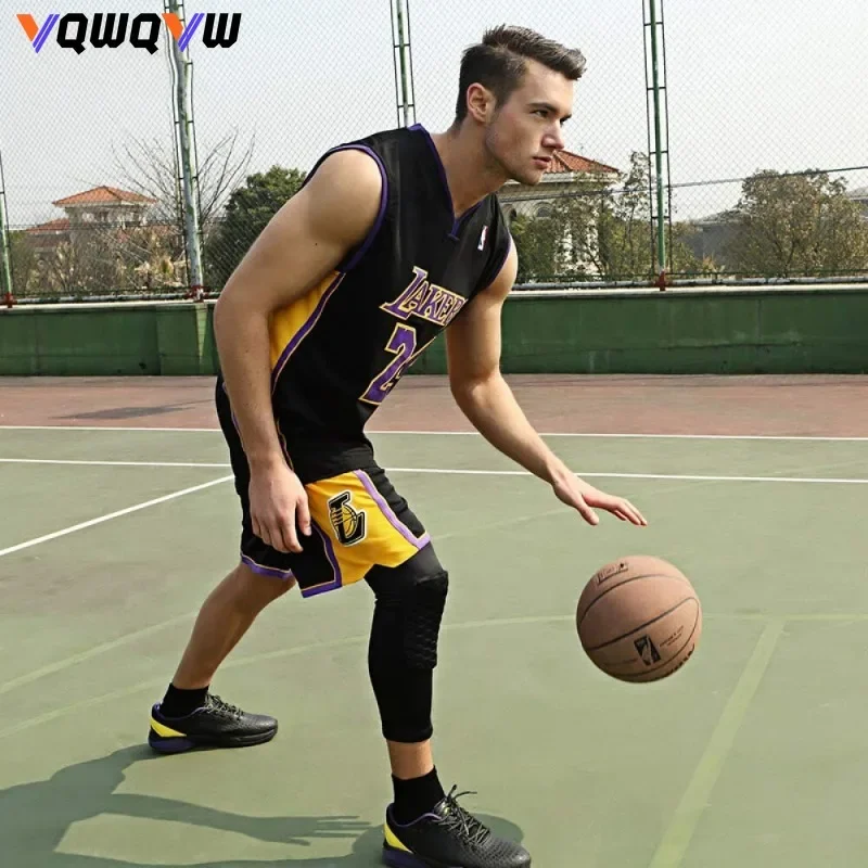 1 шт. наколенники компрессионные с длинными рукавами защита для баскетбола