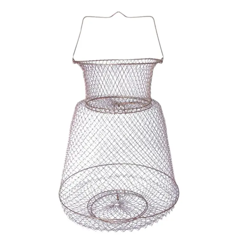 

Floatable Galvanized Steel Wire Fish Baskets,Floating Wire Collapsible Fish Cage