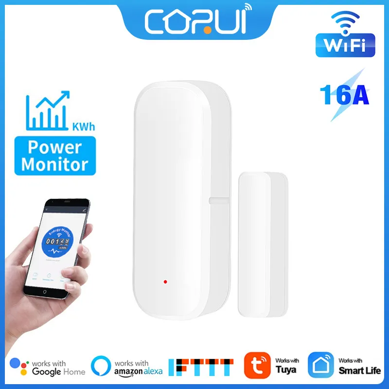 

Smart Life App Independent Magnetic Open/closed Detectors Tuya Wifi Wifi Security Protection Smart Door Sensor Alexa Smart Life