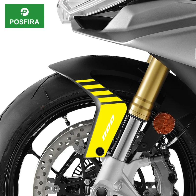 Фото Наклейки-декали POSFIRA на переднее крыло мотоцикла для Aprilia RSV4 1100 Factory 2021-2026 2022 2023 2024 2025 Аксессуары №1
