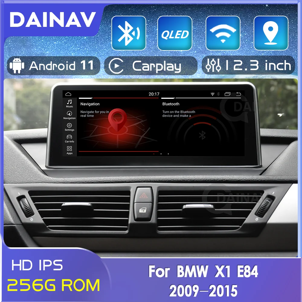 

Car radio 8+256GB Android 11.0 GPS For BMW X1 E84 2009-2015 CIC multimedia player Stereo Navigation Head Unit Tape Recorder