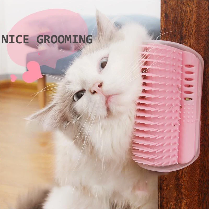 

Cats Hair Brush Corner Brush Cat Self Groomer Comb Massage Brush Cat Rubs the Face with Tickling Comb Cats Product Grooming Tool