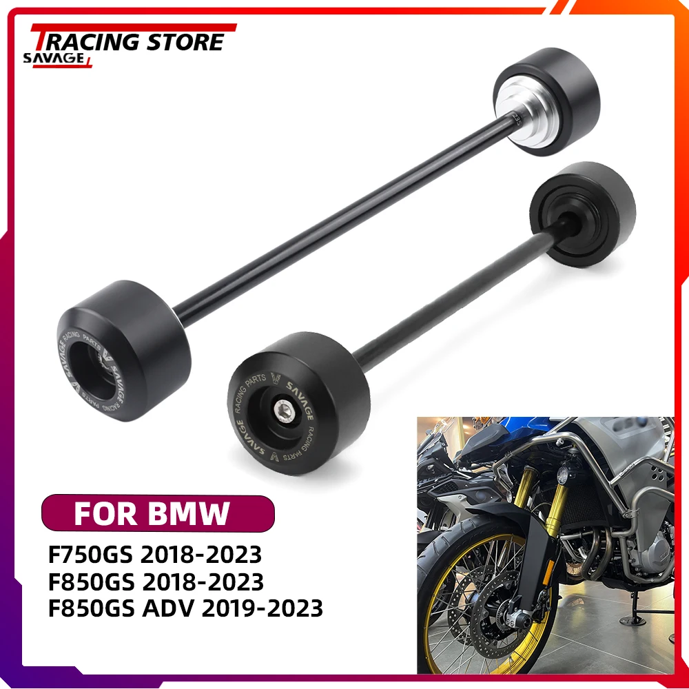 

For BMW F750GS F850GS ADV Wheel Axle Fork Crash Slider Protector Front Rear F750 F850 GS Adventure Motorcycle Wheel Hub Protect