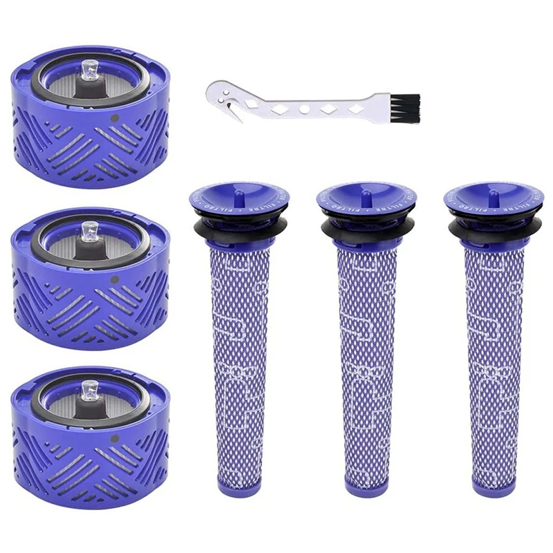 

Комплект для замены пылесоса подходит для беспроводного пылесоса Dyson V6, 3-х контактного фильтра, 3-х фильтров