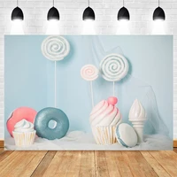 ice cream lollipop candyland sweet photocall backdrop newborn baby shower birthday party photography background for photo studio
