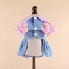 Pet Classic Embroidery Corduroy Dress Cat Dog Dress Pet Skirt Dog Dress With Towing Buckle Teddy Bears Coat Pet Clothes 3