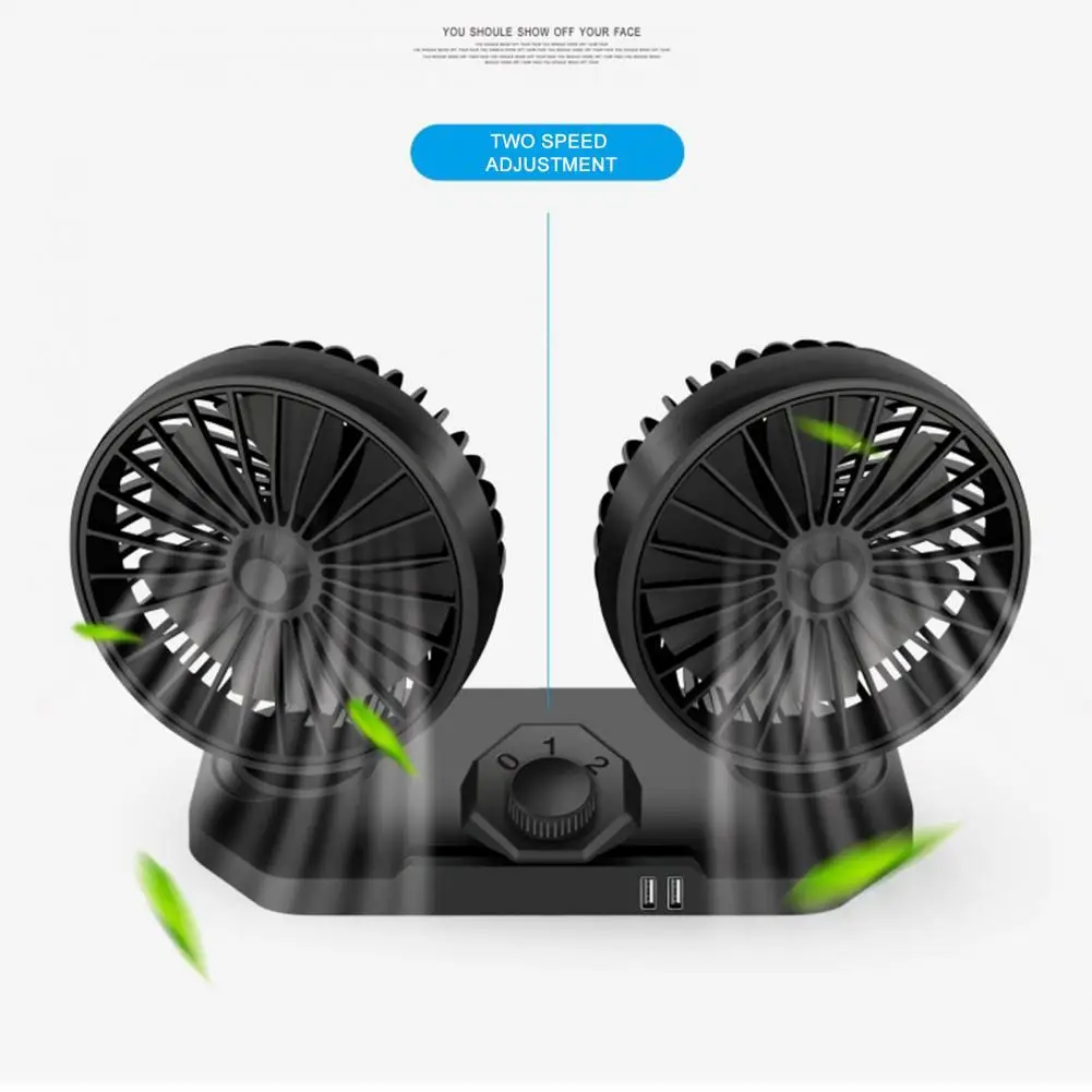 

360 Degree Car Fan Mini Van Home Cooler Cooling Desk Fan 12v 24v Usb 3 Speed Suction Cooling Fan In The Car Interior Accessories